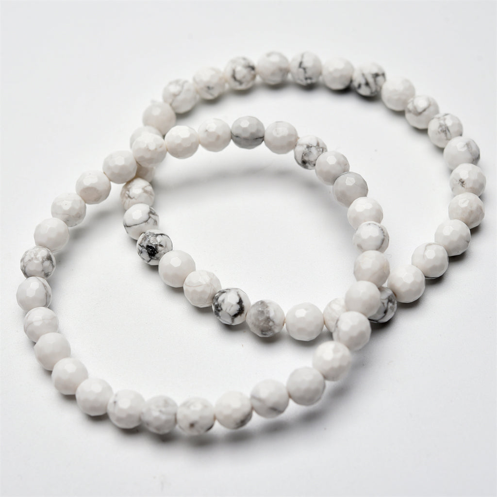 6mm faceted beads bracelet【$2-$2.5 each】