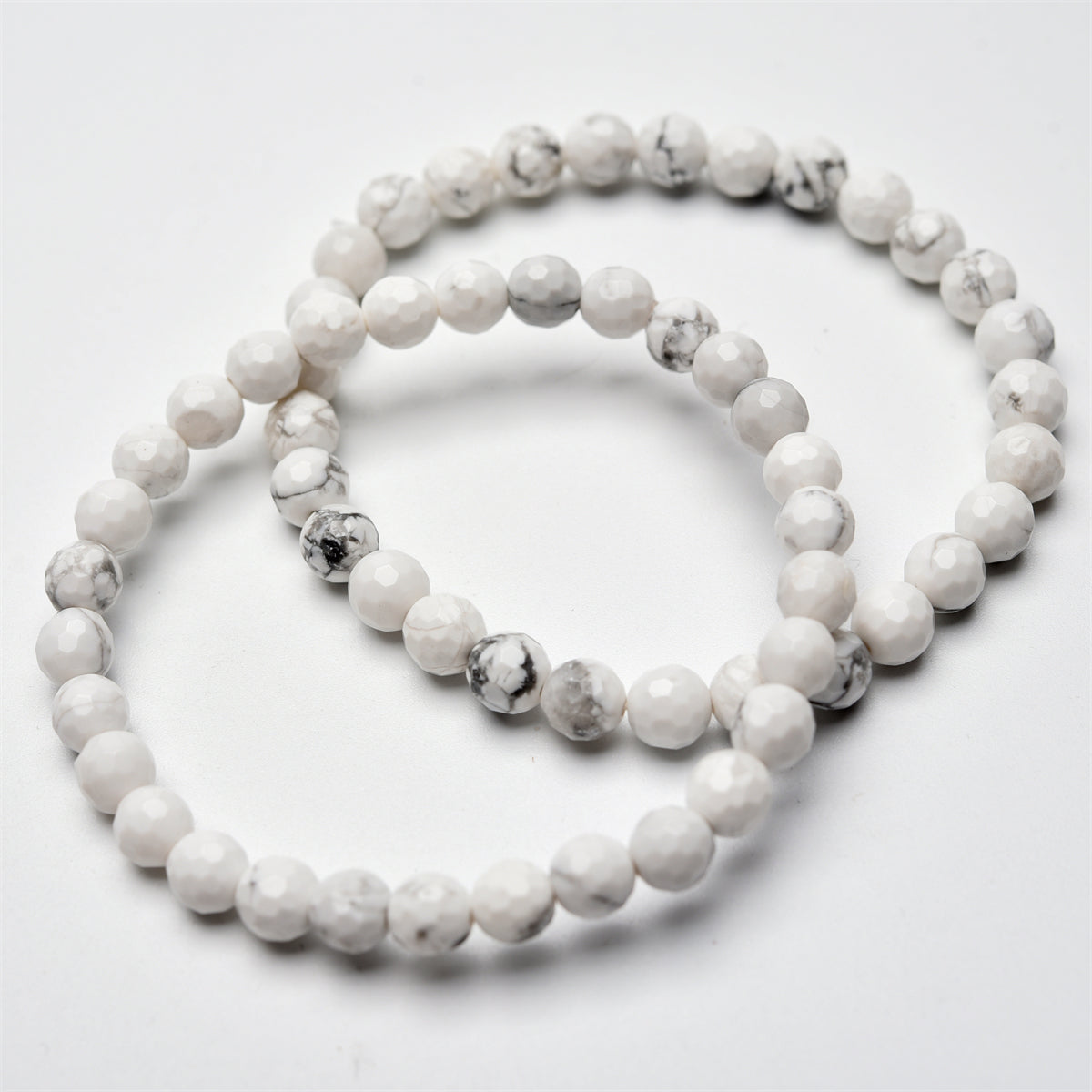 6mm faceted beads bracelet【$2-$2.5 each】