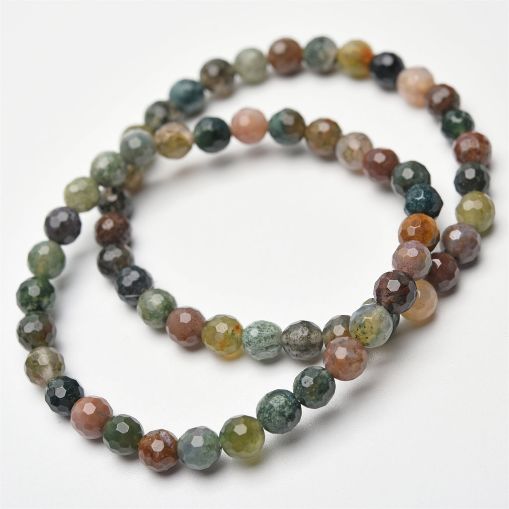 6mm faceted beads bracelet【$2-$2.5 each】