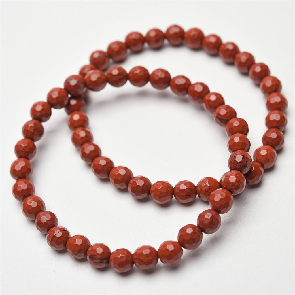 6mm faceted beads bracelet【$2-$2.5 each】