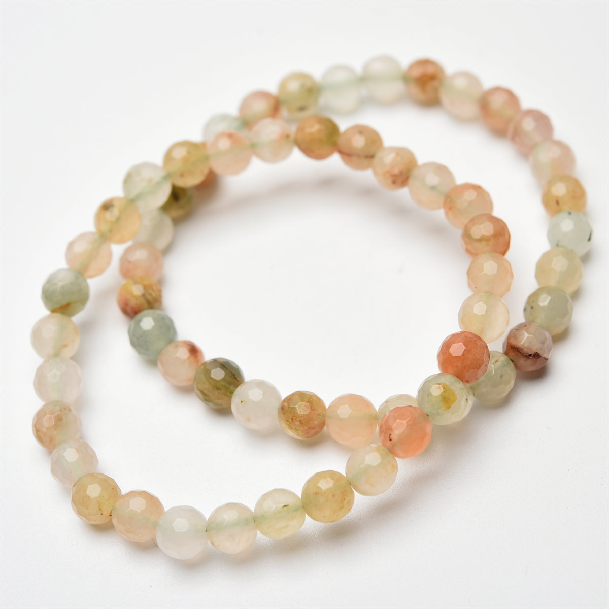 6mm faceted beads bracelet【$2-$2.5 each】