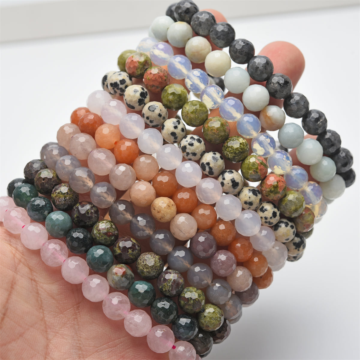 8mm faceted beads bracelet【$2.5-$3.5 each】