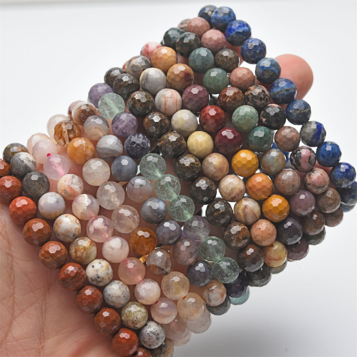 8mm faceted beads bracelet【$2.5-$3.5 each】
