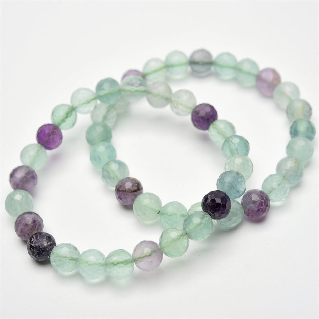 8mm faceted beads bracelet【$2.5-$3.5 each】