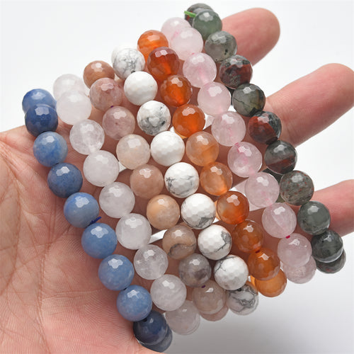 10mm faceted beads bracelet【$2-$4 each】