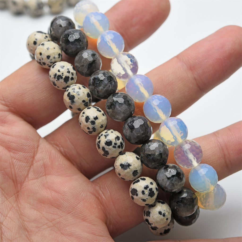 10mm faceted beads bracelet【$2-$4 each】