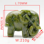 Crystal Elephant Carvings【3kinds $12each】