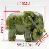 Crystal Elephant Carvings【3kinds $12each】