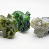 Crystal Elephant Carvings【3kinds $12each】