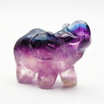 Rainbow Fluorite elephant carvings【$6 each】