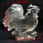 Crystal rooster carvings【6kinds $18-$200 Each】