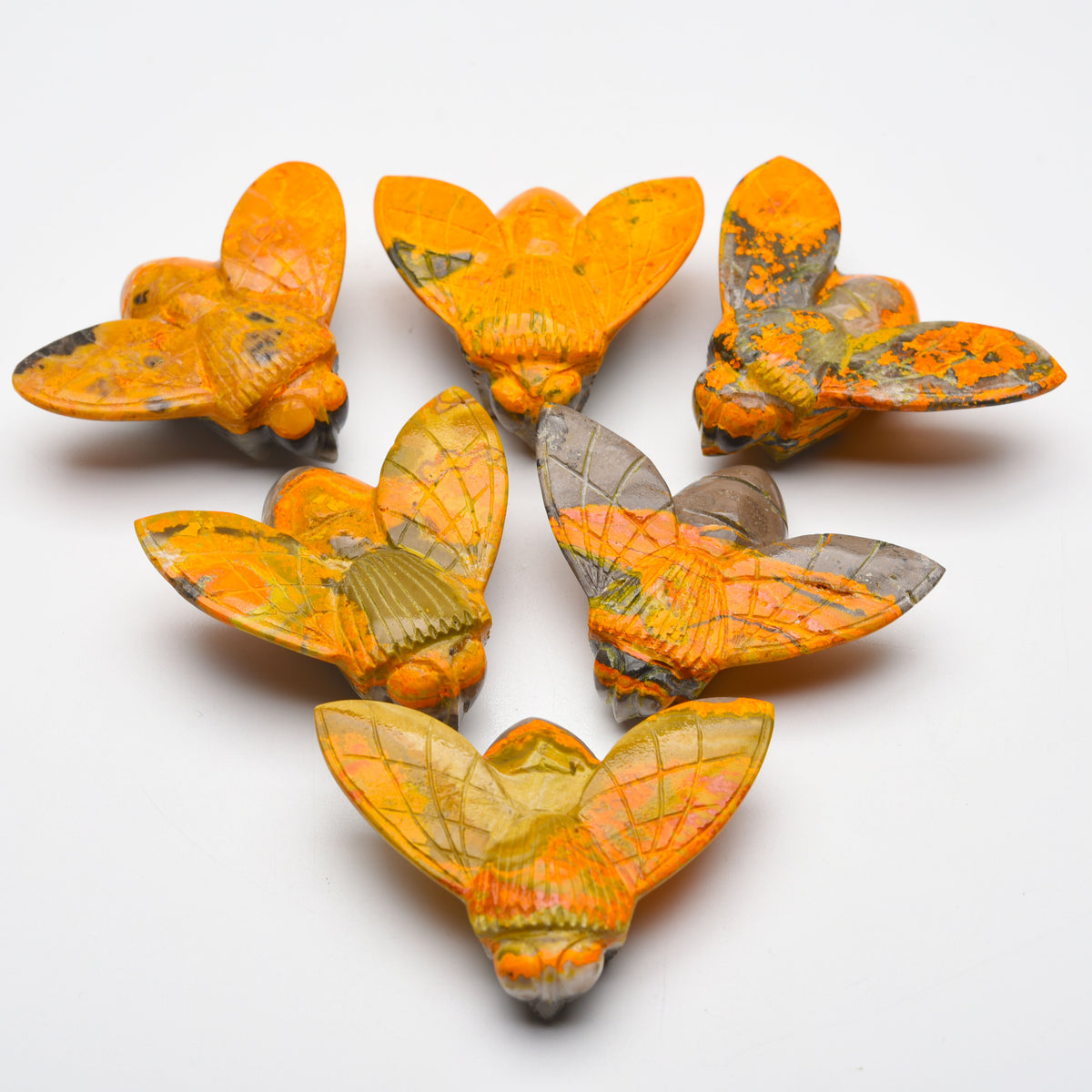 Bumblebee Jasper Animal Carvings【3 designs 】【Hot！！！】
