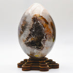 Druzy agate egg carvings