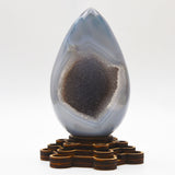 Druzy agate egg carvings