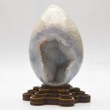 Druzy agate egg carvings