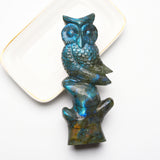 Labradorite animal carvings【Owl & Rhino】