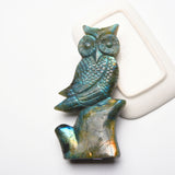 Labradorite animal carvings【Owl & Rhino】