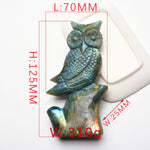 Labradorite animal carvings【Owl & Rhino】