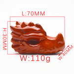 Red jasper carvings【Elephant&Dragon head】