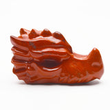 Red jasper carvings【Elephant&Dragon head】