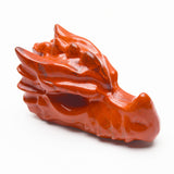 Red jasper carvings【Elephant&Dragon head】