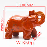 Red jasper carvings【Elephant&Dragon head】