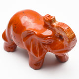 Red jasper carvings【Elephant&Dragon head】