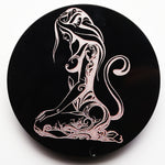 Obsidian Round Plate【36 designs gold&silver&pink】