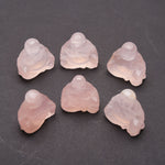 Rose quartz small Buddha carvings