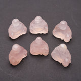 Rose quartz small Buddha carvings