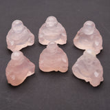 Rose quartz small Buddha carvings