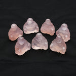 Rose quartz small Buddha carvings