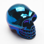 Rainbow glass skull head carvings