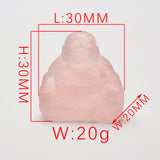 Rose quartz small Buddha carvings