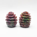 Ocean jasper Pine cones carvings