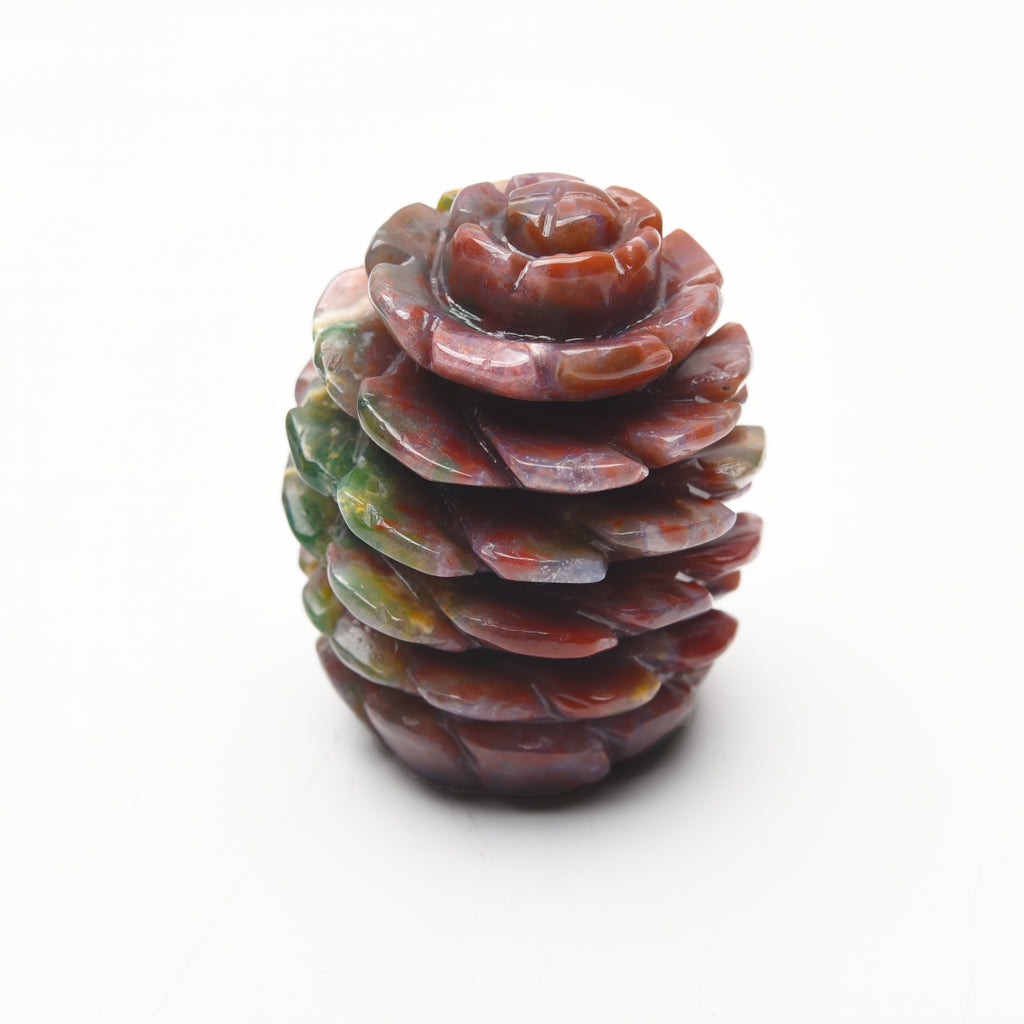 Ocean jasper Pine cones carvings