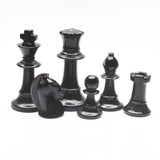 Obsidian Chess Carvings