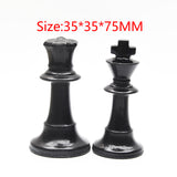 Obsidian Chess Carvings