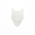 Crystal Wolf Head Carving