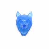 Crystal Wolf Head Carving