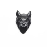 Crystal Wolf Head Carving