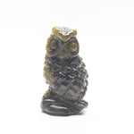 Various owl carvings