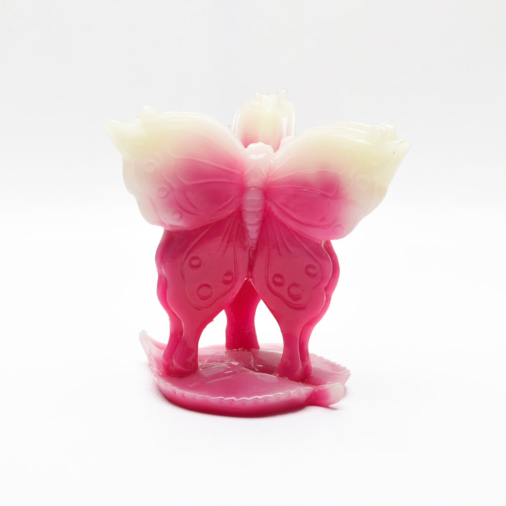 Luminous Triple Butterfly Carvings