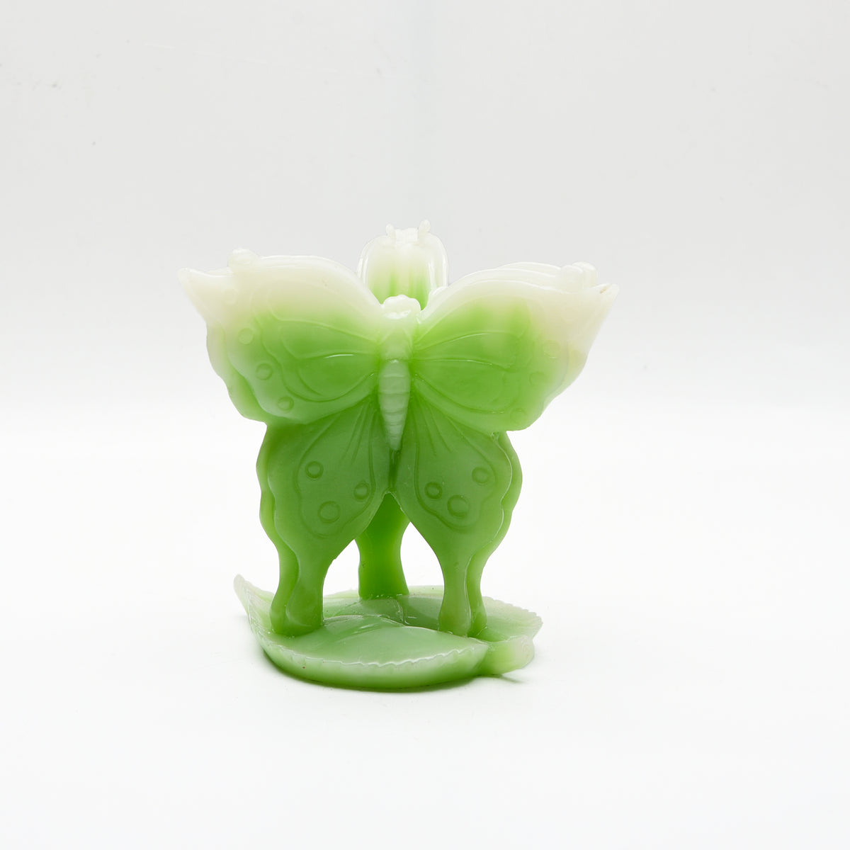 Luminous Triple Butterfly Carvings