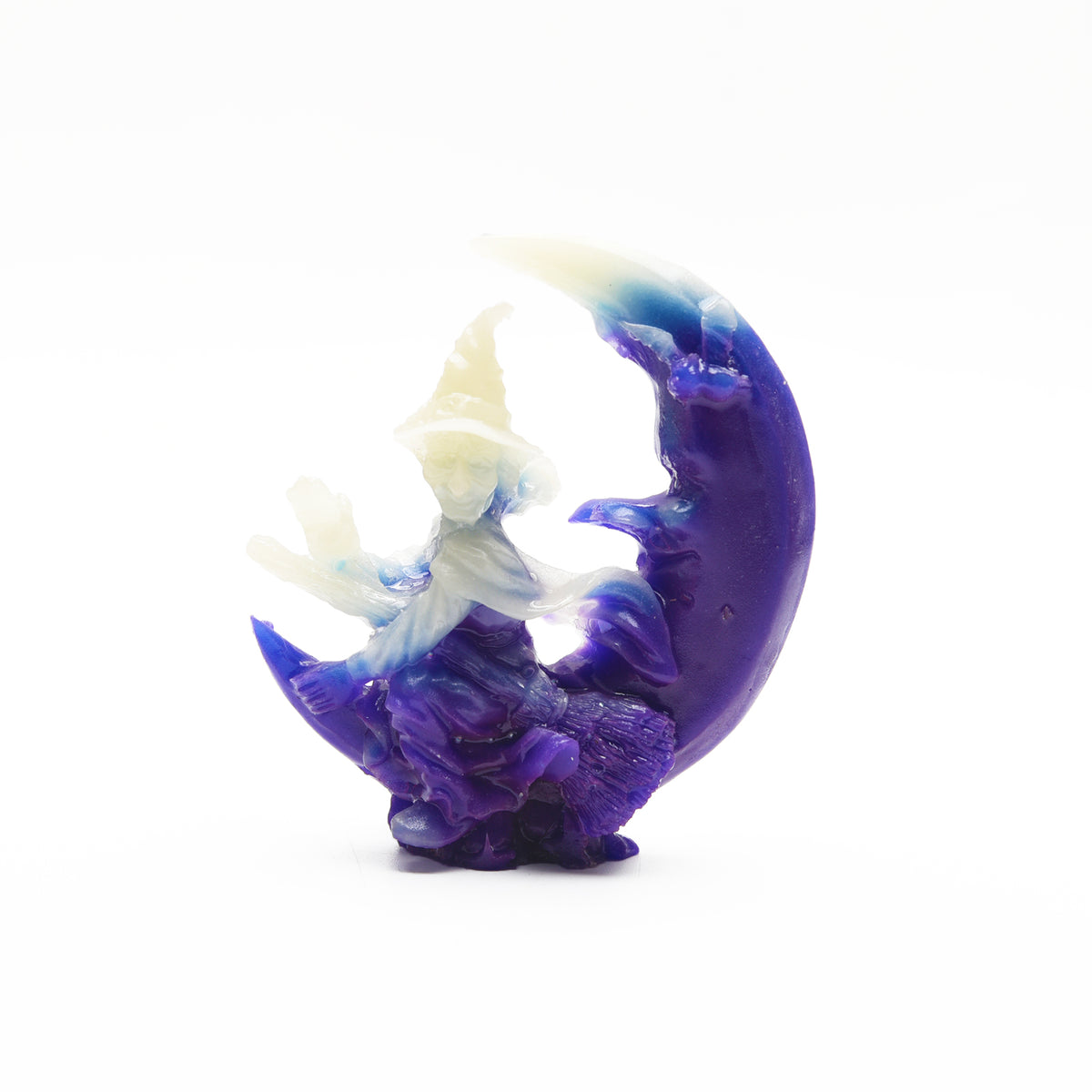 Luminous Halloween witch carvings
