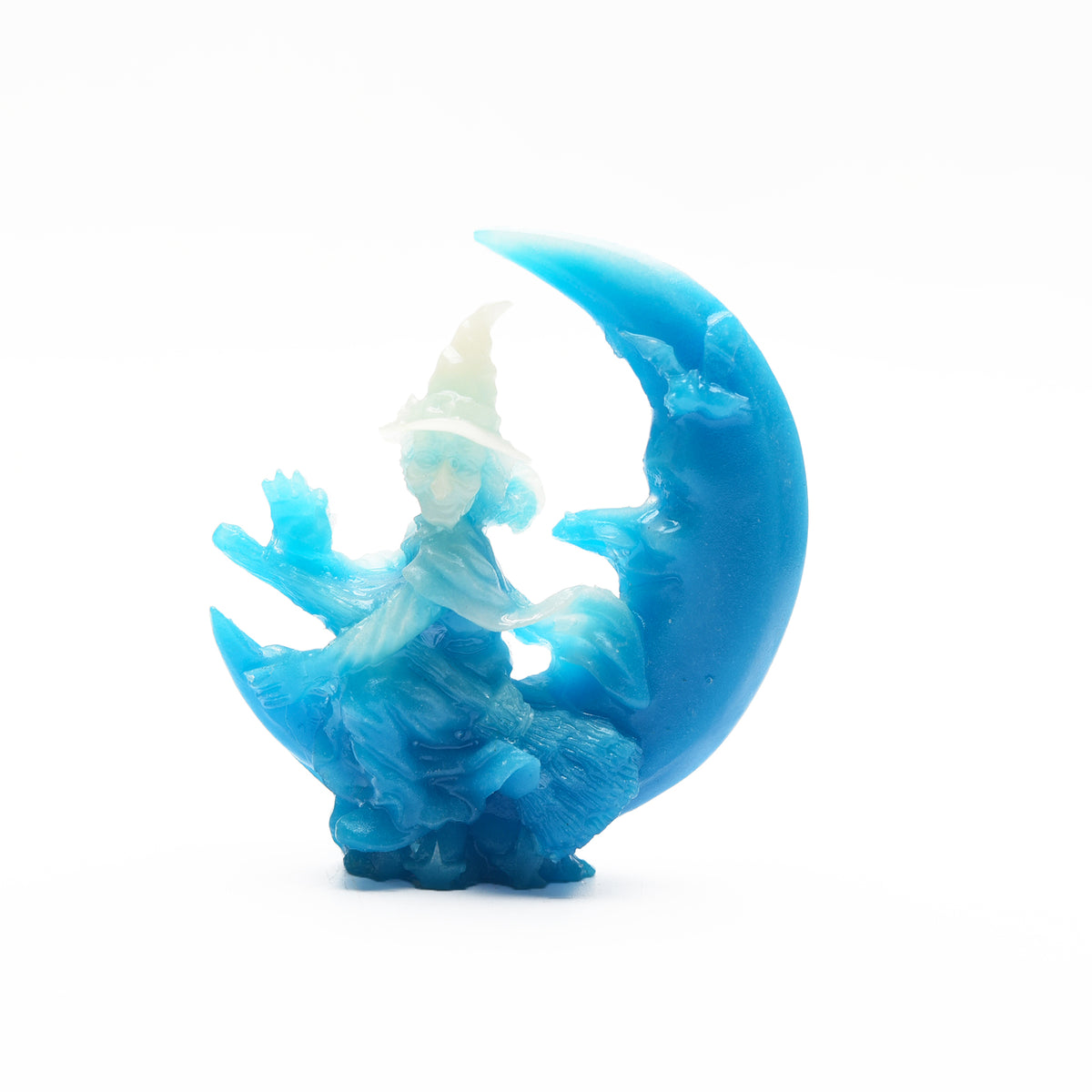 Luminous Halloween witch carvings