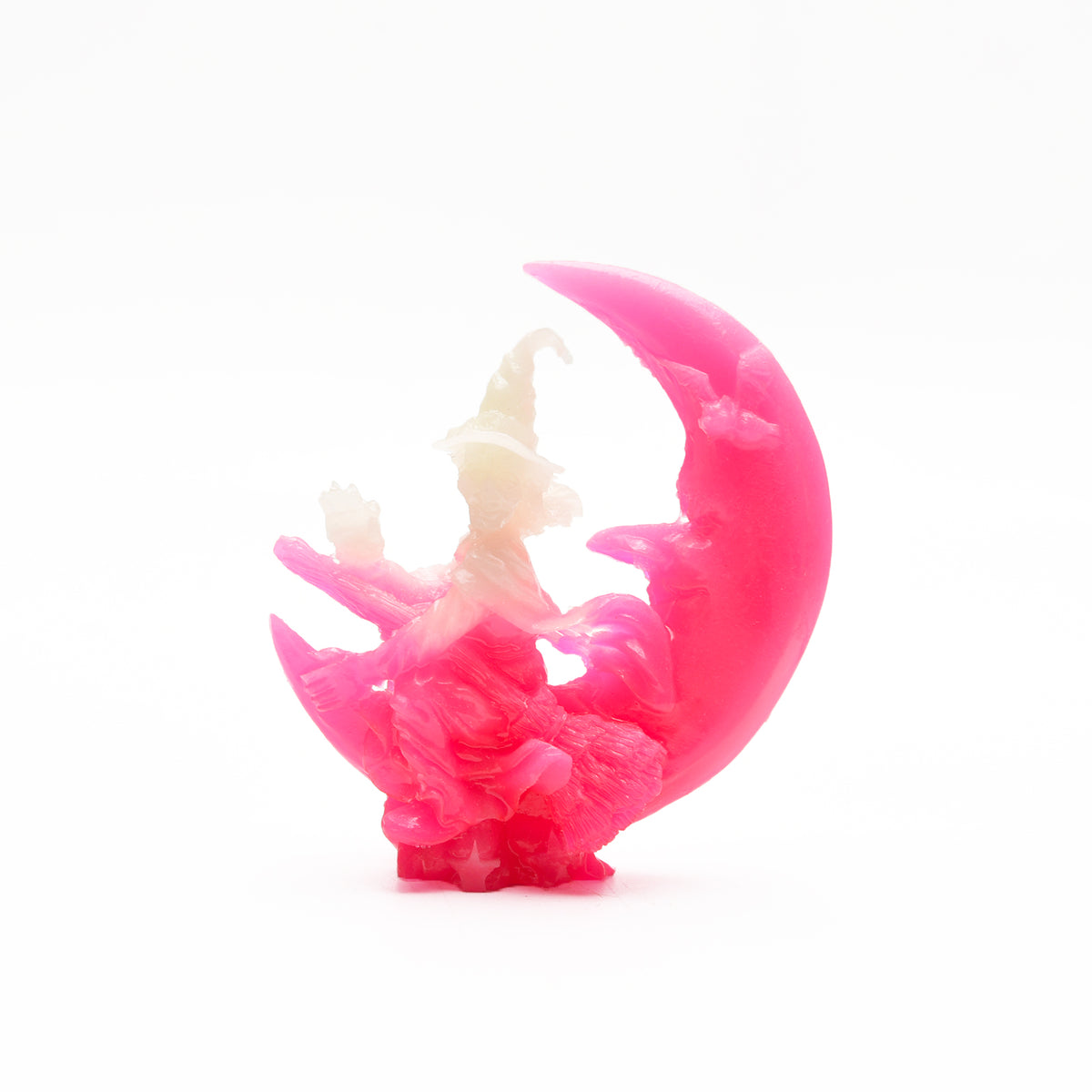 Luminous Halloween witch carvings