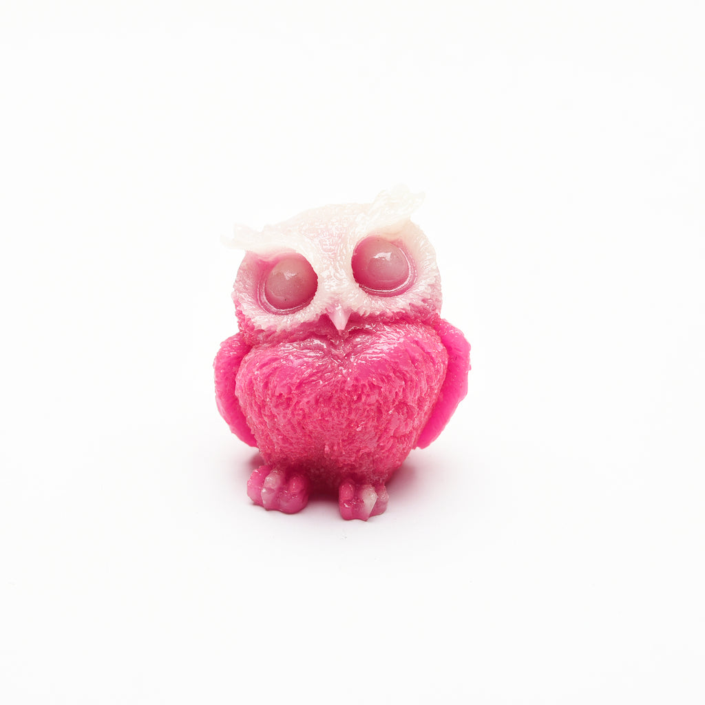 Luminous owl carvings