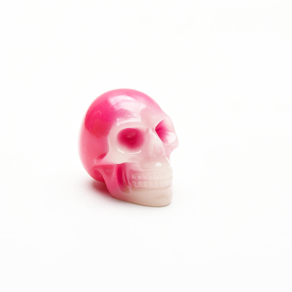 luminous skull head carvings