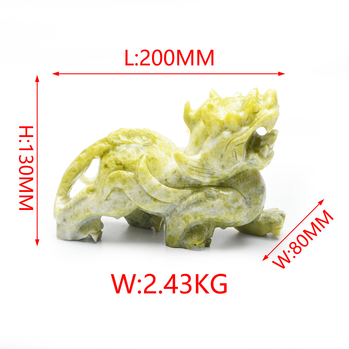 Olive jade dragon turtle and pixiu carvings【big size】